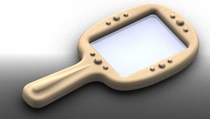 Hand mirror tutorial image