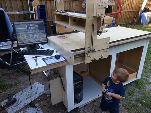 photograph of cnc router