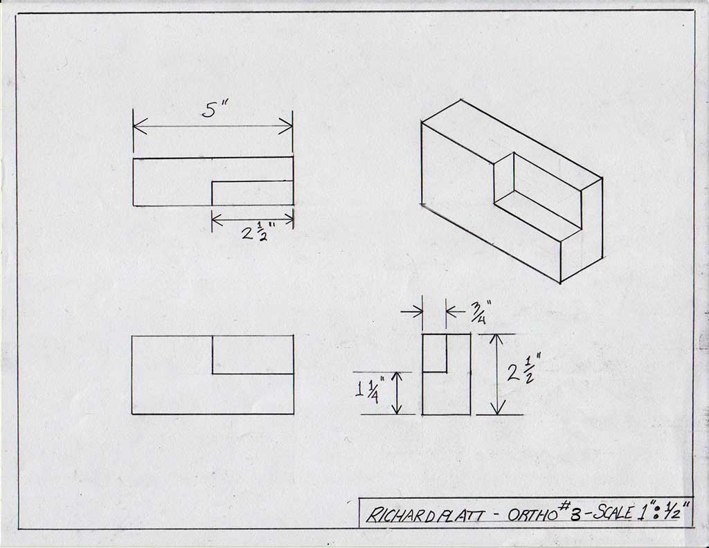 Orthographic & Sektch number 003