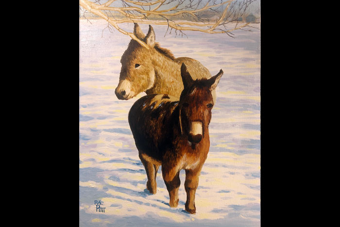 Texas Sunflower painting in oil.