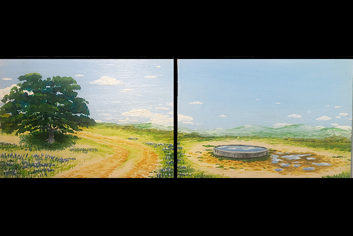 Child swimmer in water color.