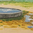 Acrylic on wood of Texs watering hole